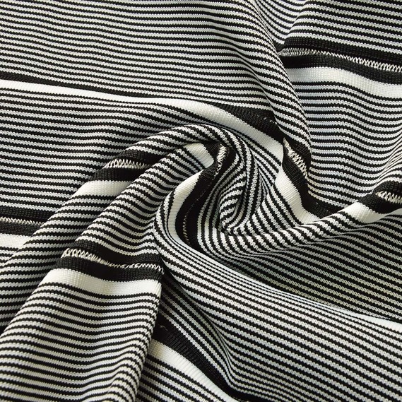 Knitted cuff for sleeves смуги чорно/білі, фото 1 Knitted cuff for sleeves смуги чорно/білі, фото 1