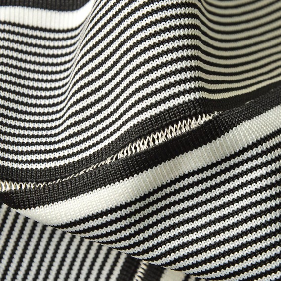 Knitted cuff for sleeves смуги чорно/білі, фото 3 Knitted cuff for sleeves смуги чорно/білі, фото 3