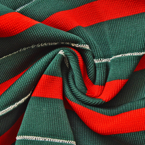 Манжет трикотажный довяз для рукавов и воротников 21 см смуги т/зел./червона, фото 2 Манжет трикотажный довяз для рукавов и воротников 21 см смуги т/зел./червона, фото 2