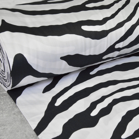 Satin printed fabric V-R020504/01 зебра, фото 1 Satin printed fabric V-R020504/01 зебра, фото 1