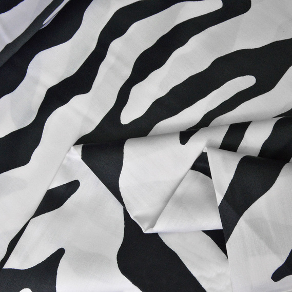 Тканина сатин набивний V-R020504/01 зебра, фото 2