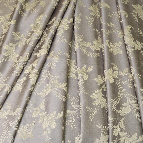 Ткань портьерная жаккардовая Linden  V-12 сіра, фото 1