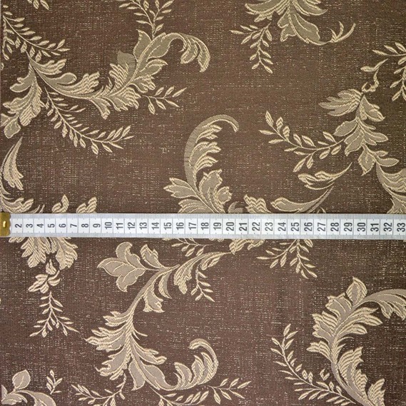 Тканина портьєрна жакардова Linden V-10 шоколад, фото 3