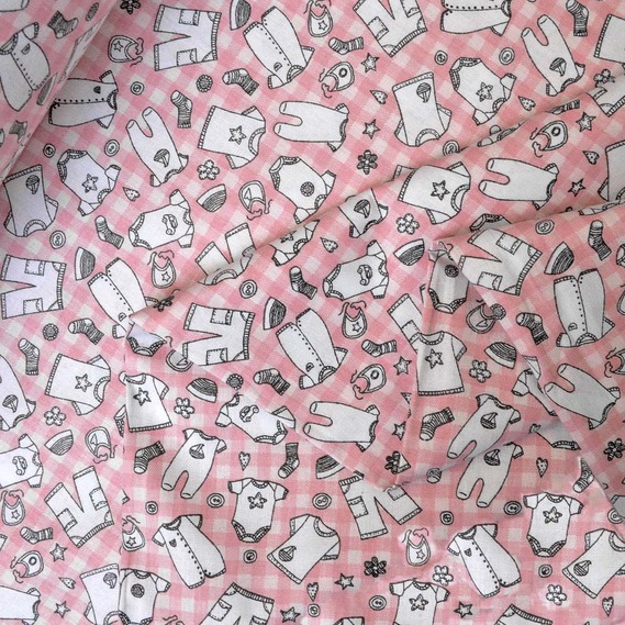 Calico fabric 2.4 Selonya V-G3533/10 одяг рожевий, фото 1