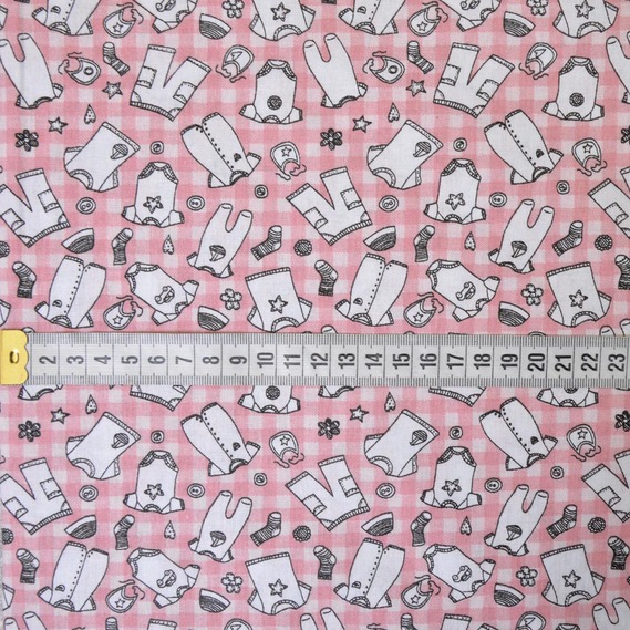 Calico fabric 2.4 Selonya V-G3533/10 одяг рожевий, фото 2