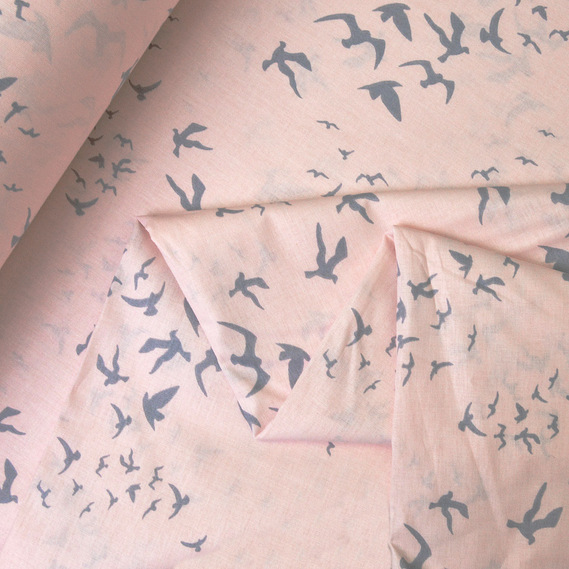 Calico fabric 2.4 Selonya V-20098/01 зграя рожева, фото 2