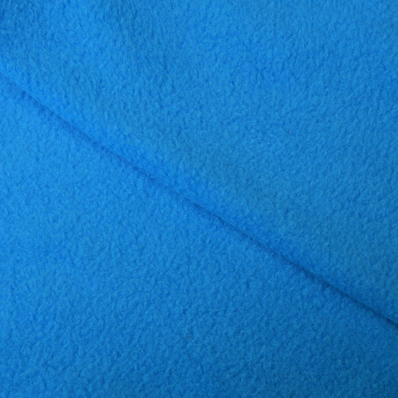 Fleece, fleece fabric, polar, warm fabric, fabric for crafts, 230 g / m2 т/блакитний, фото 1