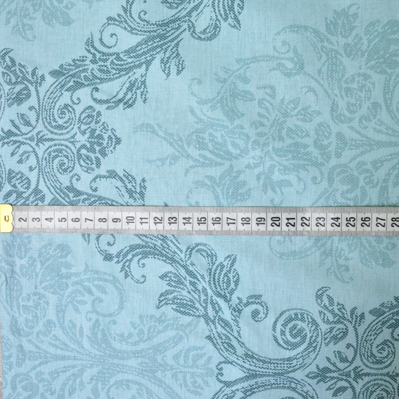 Тканина бязь ранфорс для постільної білизни 2,4 м V-G3480/9 лувр ментол, фото 3