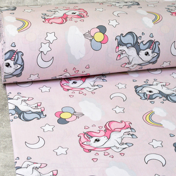 Calico fabric 2.4 Selonya V-G8919/8 єдиноріг пастель, фото 1