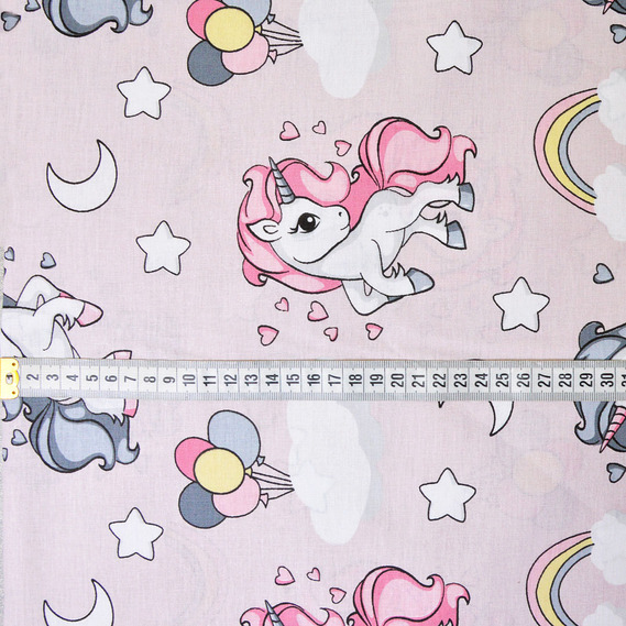 Calico fabric 2.4 Selonya V-G8919/8 єдиноріг пастель, фото 3