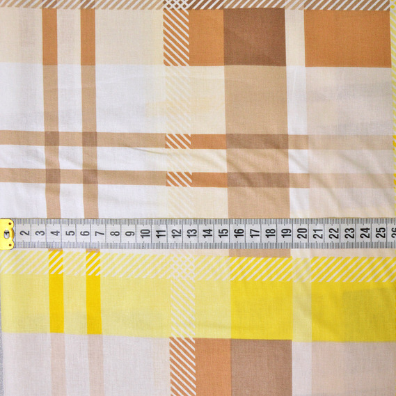 Тканина бязь ранфорс для постільної білизни 2,4 м V-11735/13 клітина жовта/беж, фото 3 Тканина бязь ранфорс для постільної білизни 2,4 м V-11735/13 клітина жовта/беж, фото 3