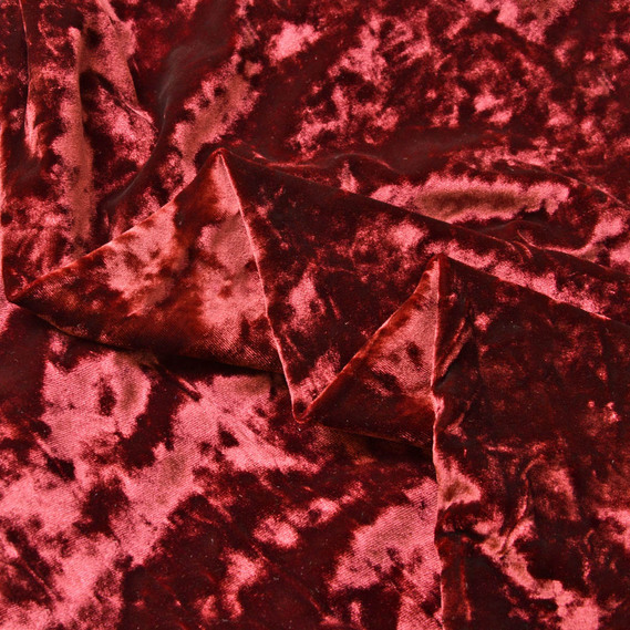 Тканина Оксамит стрейч однотонний Li, тканина костюмна, платтяна оксамитова, велюр бордо, фото 2