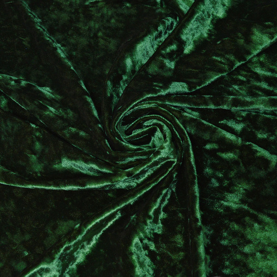 Ткань Бархат стрейч однотонный Li, ткань костюмная, плательная бархатная, велюр смарагд, фото 1