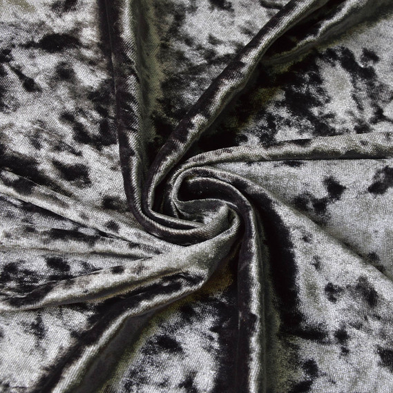 Ткань Бархат стрейч однотонный Li, ткань костюмная, плательная бархатная, велюр V-18 графіт, фото 1