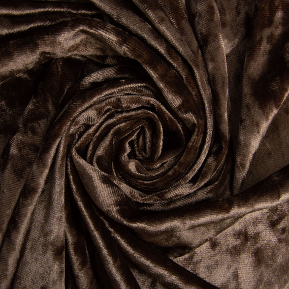 Ткань Бархат стрейч однотонный Li, ткань костюмная, плательная бархатная, велюр мокко, фото 1