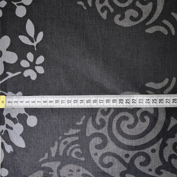 Тканина бязь ранфорс для постільної білизни 2,4 м V-G3626/3 дует чорно/білий, фото 3