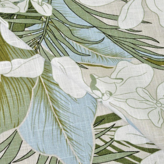 Льон принт Забава V-21/1 Джуна беж, Флора, фото 2