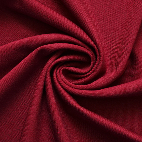 Ткань трикотаж Прага, трикотажная ткань, плотная вискозная ткань, 525 гр/м2 бордо, фото 1