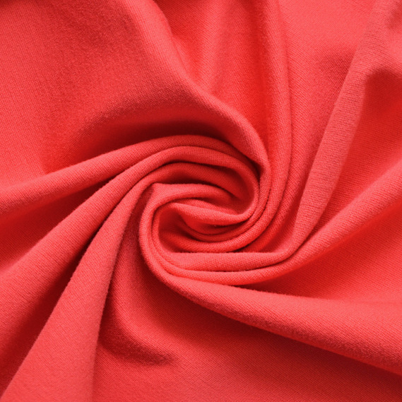 Тканина трикотаж Прага, трикотажна тканина, щільна віскозна тканина, 525 гр/м2 корал, фото 1 Тканина трикотаж Прага, трикотажна тканина, щільна віскозна тканина, 525 гр/м2 корал, фото 1