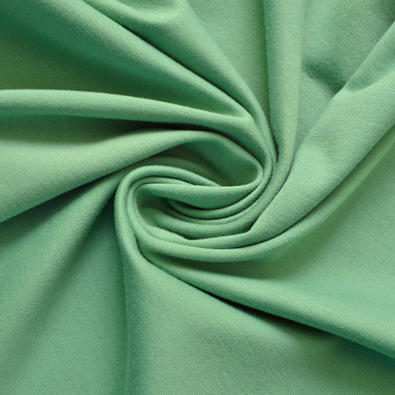 Ткань трикотаж Прага, трикотажная ткань, плотная вискозная ткань, 525 гр/м2 т/бірюза, фото 1