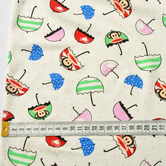 Трикотаж вискоза детский парасольки бірюза/рожевий, Дитячий, фото 3 Трикотаж вискоза детский парасольки бірюза/рожевий, Дитячий, фото 3