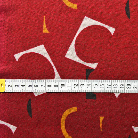 Ткань трикотаж вискоза Modal V-168/1 дужка бордо, фото 3 Ткань трикотаж вискоза Modal V-168/1 дужка бордо, фото 3