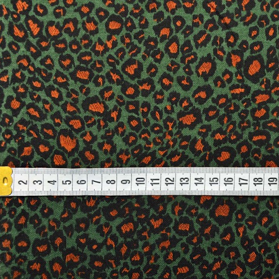 Ткань трикотаж вискоза Modal V-167/1 лео т/зелений, фото 2 Ткань трикотаж вискоза Modal V-167/1 лео т/зелений, фото 2