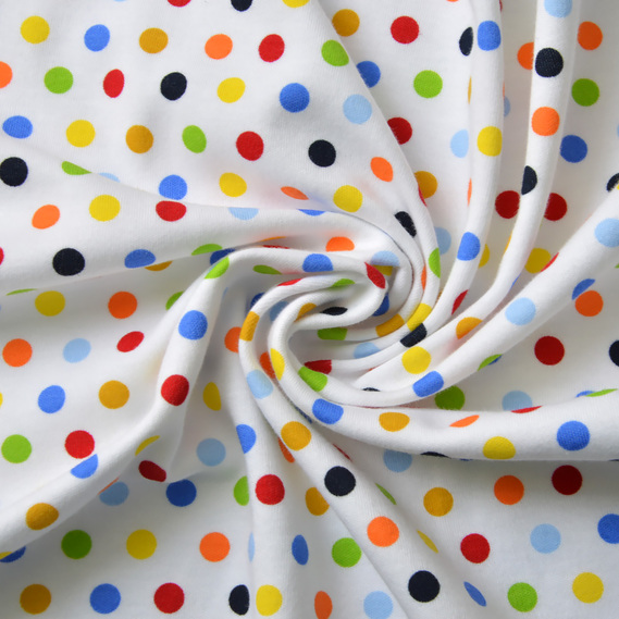 Интерлок Конфеті різнокольорові, Горох, фото 1