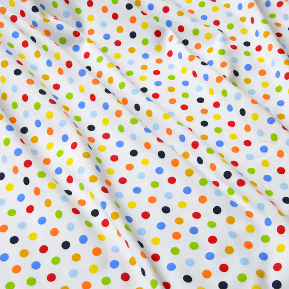 Интерлок Конфеті різнокольорові, Горох, фото 2