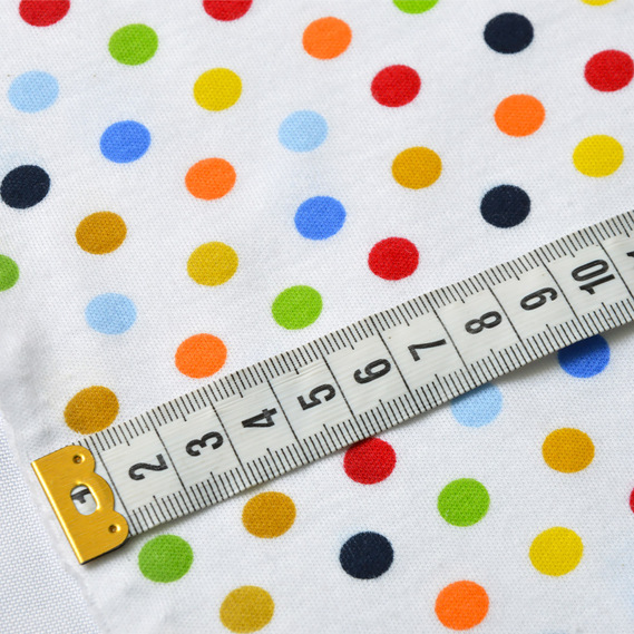 Интерлок Конфеті різнокольорові, Горох, фото 3