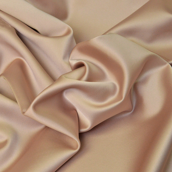 Тканина костюмна атласна Scarlett, 140 см, 495 гр/м2, для одягу, плаття, костюмів, спідниць V-35 бейліс, фото 1
