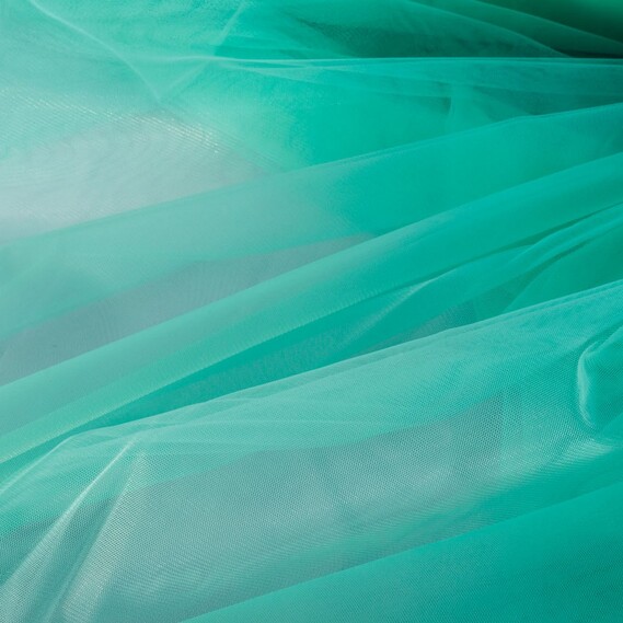 Tulle fabric, 3.0 meters, Euro style №62/F ментол, фото 1 Tulle fabric, 3.0 meters, Euro style №62/F ментол, фото 1