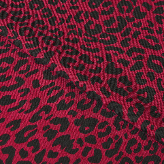 Штапель-твил лео смородина, фото 2