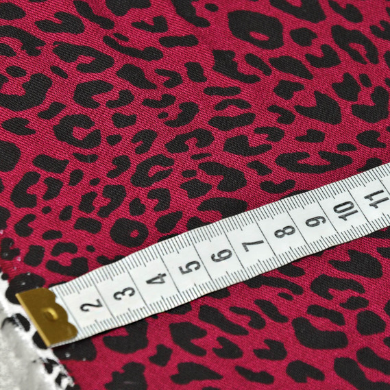 Штапель-твил лео смородина, фото 3