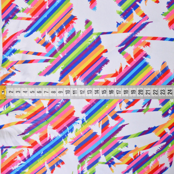 Biflex knit fabric, 150 cm wide, elastic, suitable for swimwear, leggings, and sportswear Майамі білий, фото 3