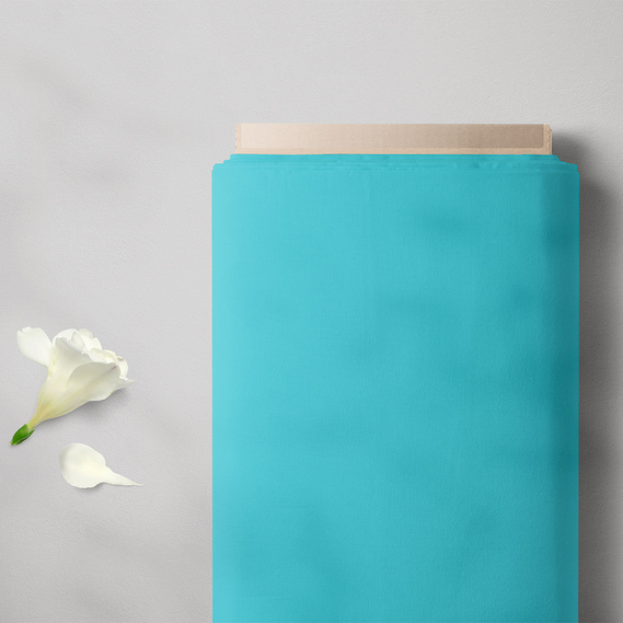 Тканина плательна штапель твіл бірюза, фото 2