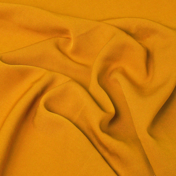 Тканина плательна штапель твіл гірчиця, фото 2