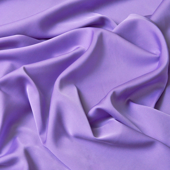 Тканина шовк сатин Armani 145 см 98 гр/м2, блискуча тканина для вечірніх суконь, блуз атласна, шовкова V-45 т/бузок, фото 1