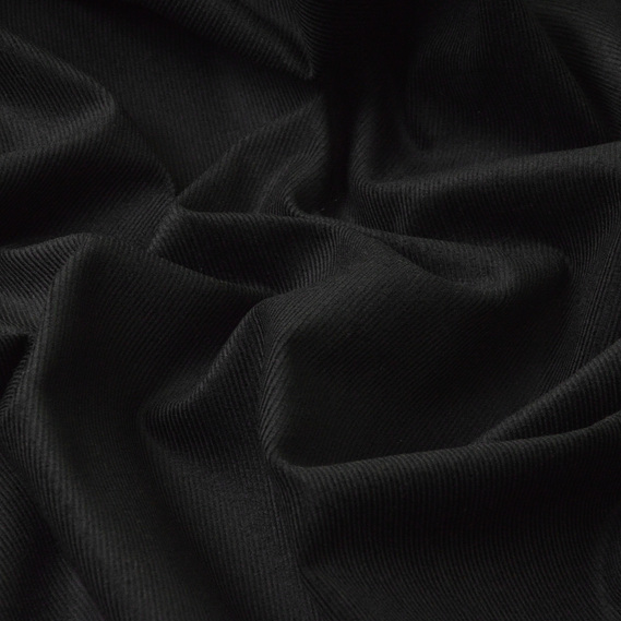 Вельвет мікро сорочковий щіл.185 V-29017 чорна, фото 2