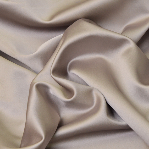 Suit fabric satin Scarlett сіра/оливка, фото 1