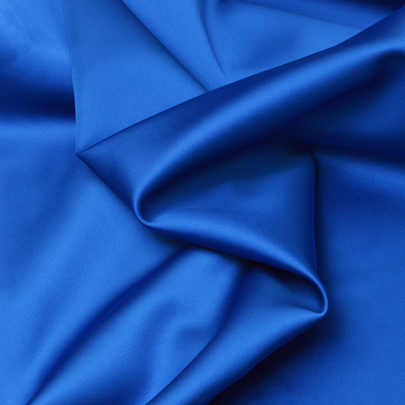 Тканина костюмна атласна Scarlett, 140 см, 495 гр/м2, для одягу, плаття, костюмів, спідниць електрик, фото 1 Тканина костюмна атласна Scarlett, 140 см, 495 гр/м2, для одягу, плаття, костюмів, спідниць електрик, фото 1