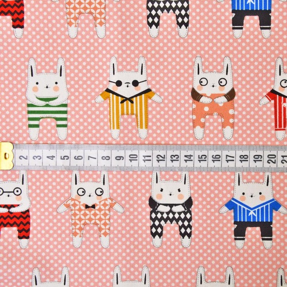 Ткань декоративная хлопок зая пудра, Дитячий, фото 2