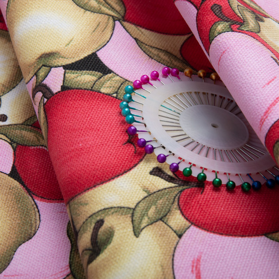 Ткань декоративная хлопок яблука, Кухонний, фото 3