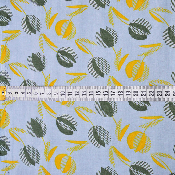 Тканина штапель тюльпан блак, Квітковий, фото 3