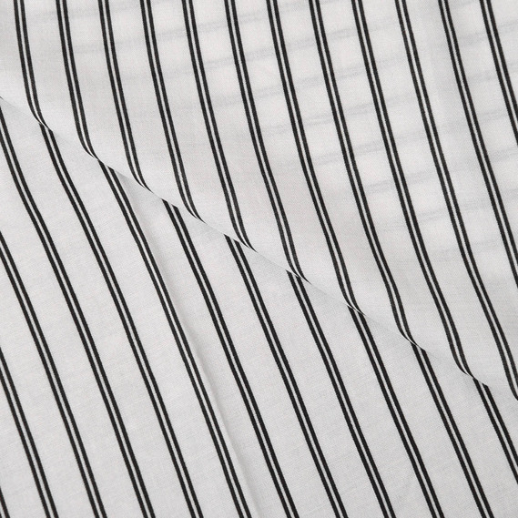 Тканина штапель смужки білий, Смуга, фото 1