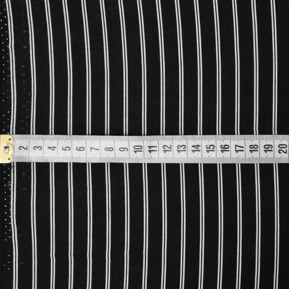 Тканина штапель смужки чорний, Смуга, фото 3