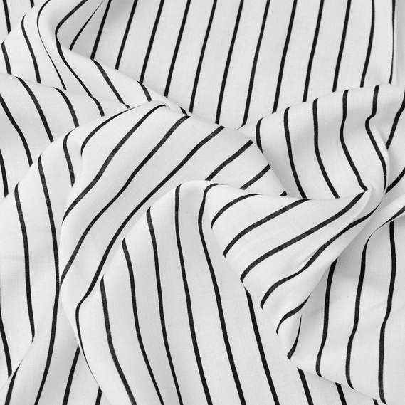 Тканина штапель смуга білий, Смуга, фото 2