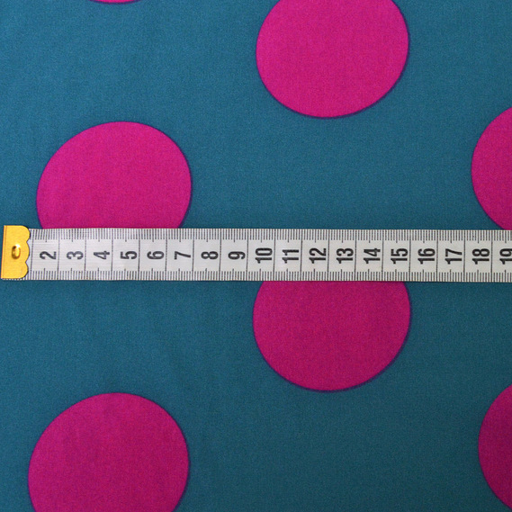 Плательная Super soft Горохи вел мор хвиля/фуксія, Горох, фото 2