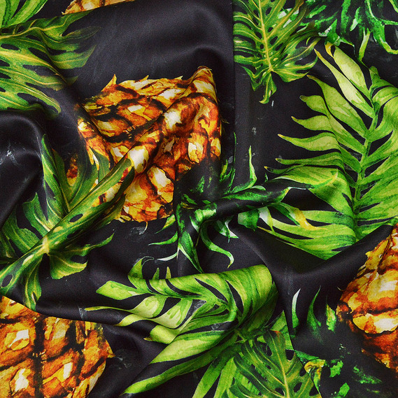 Атлас D&G ананаси чорний, фото 1