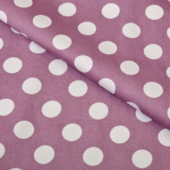 Ткань коттон-сатин Горохи фрез, фото 1